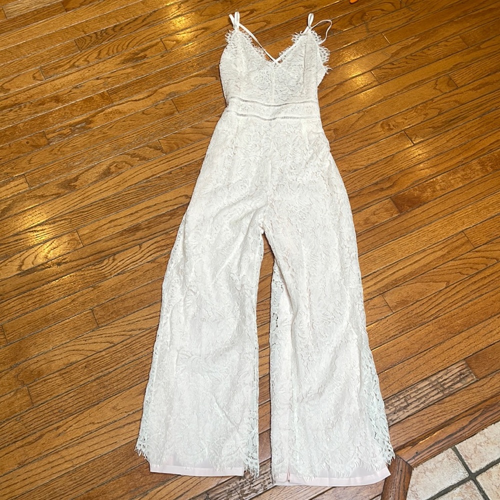 Bride To Be Lace Pants Jumpsuit Bridal Wedding Bachelorette